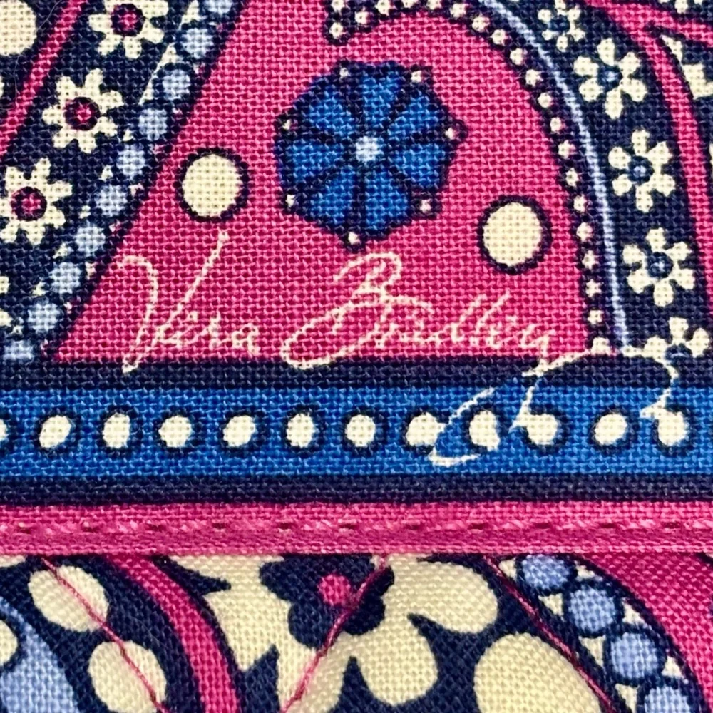 Vera Bradley Pink and Blue Paisley Bag